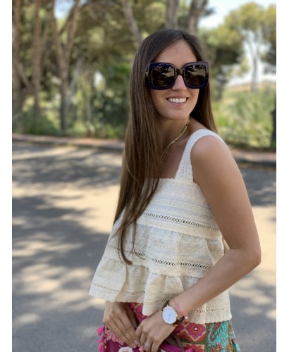 Top bordado beis (ref.8) 2