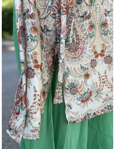 Kimono beis con estampado