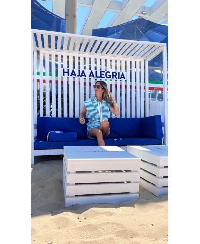 Conjunto sport azul y blanco 2