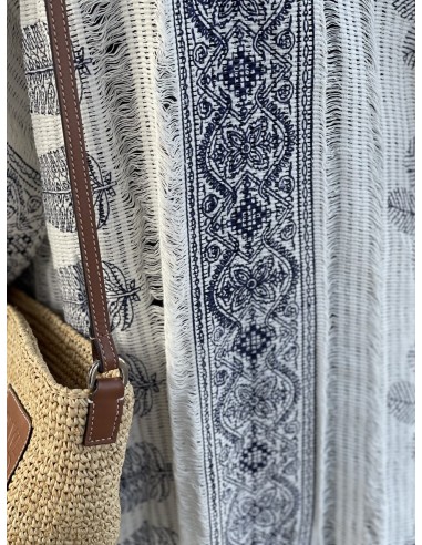 Kimono boho blanco
