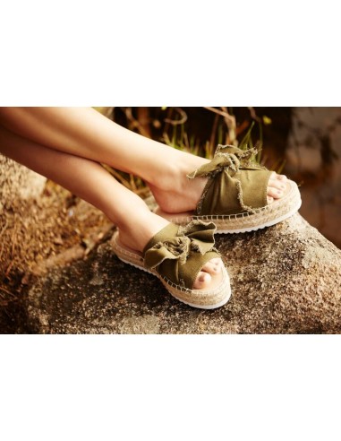 Sandalia lazo kaki