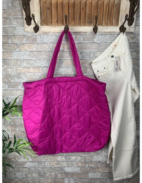 Maxi bolso shopping fuxia (ref 064)