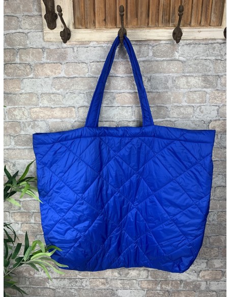 Maxi bolso shopping azul klein (ref 064)