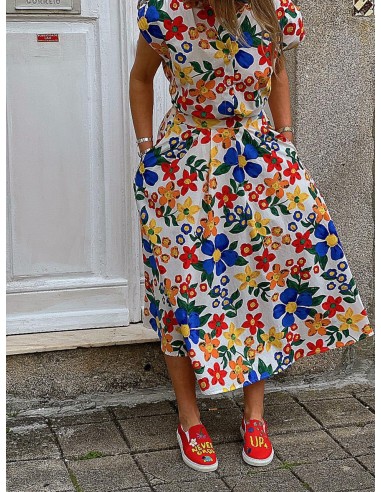 Conjunto flores colores