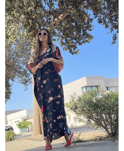 Vestido estampado con tie ( ref.92)