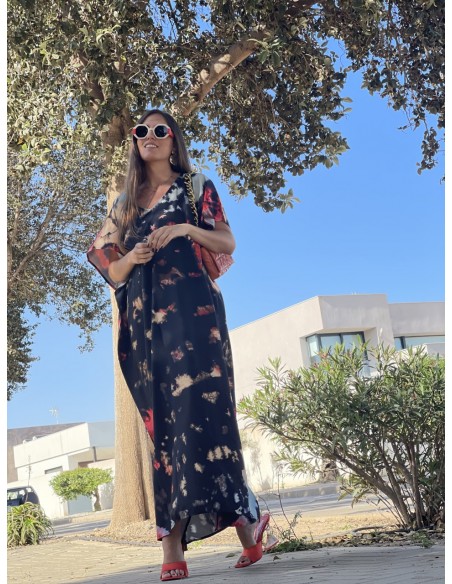 Vestido estampado con tie ( ref.92)