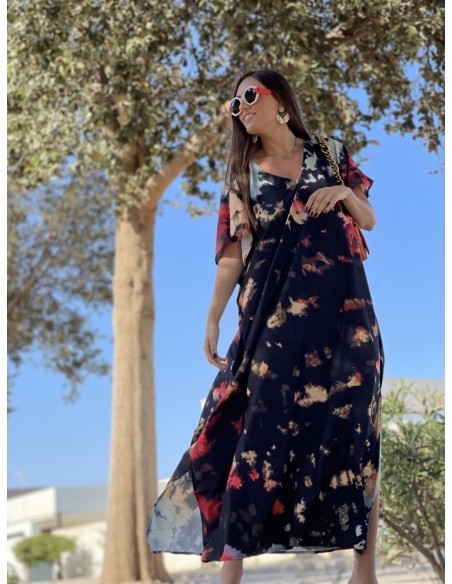 Vestido estampado con tie ( ref.92)
