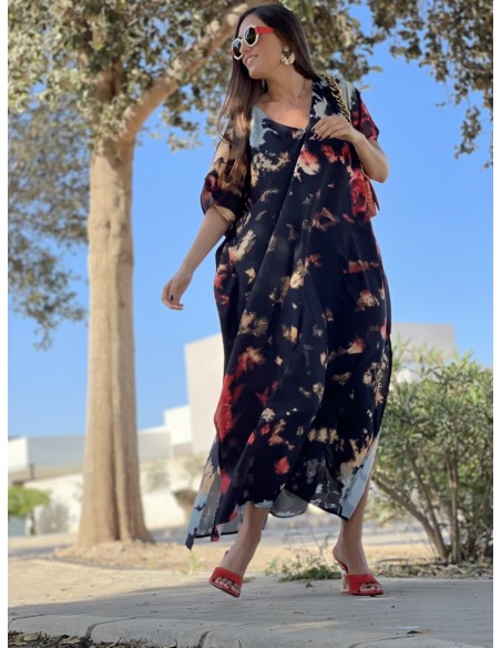 Vestido estampado con tie ( ref.92)