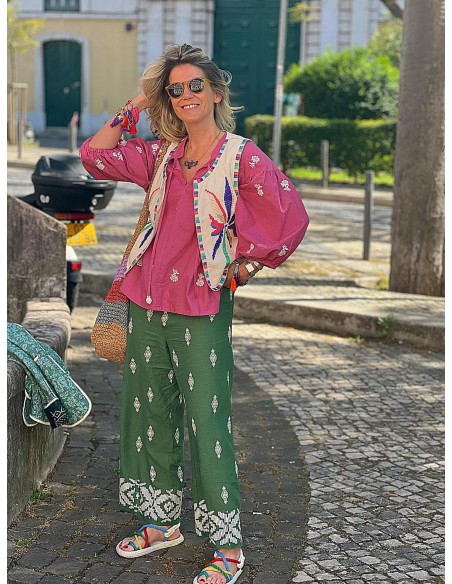 Chaleco Bordado Palma