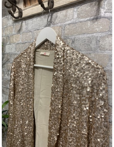 Blazer lentejuelas dorado