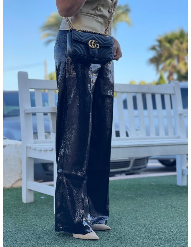 Pantalón lentejuelas negro