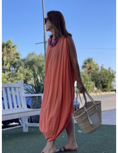 Vestido bombacho naranja  ( ref.9950)
