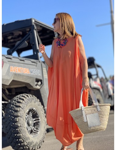 Vestido bombacho naranja  ( ref.9950)