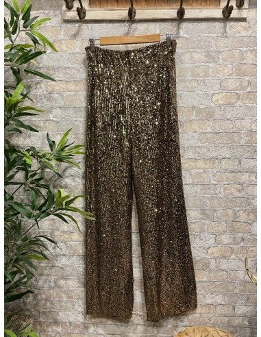 Pantalón de lentejuelas  oro