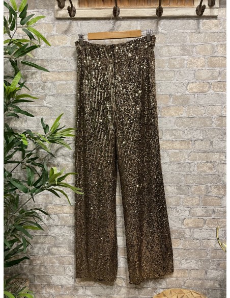 Pantalón de lentejuelas  oro