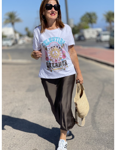 👚 Camiseta Celestial blanca