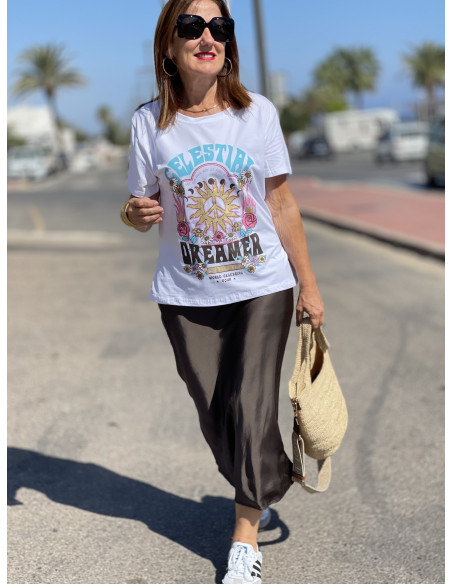 👚 Camiseta Celestial blanca