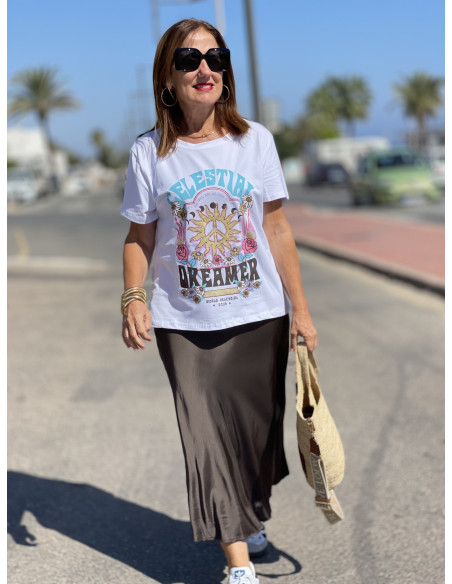 👚 Camiseta Celestial blanca