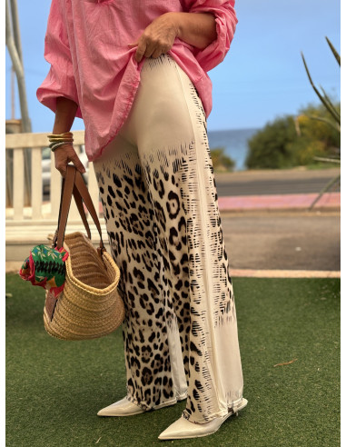 🌟 Pantalón Punto Seda Estampado: Elegancia y...