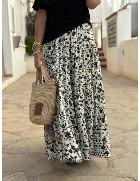 🌸 Falda Floral Elegante: Comodidad y Estilo