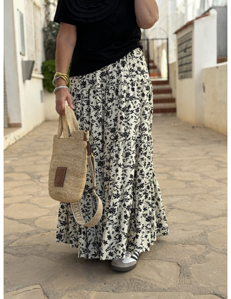 🌸 Falda Floral Elegante: Comodidad y Estilo