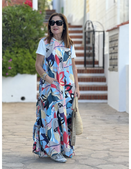🌸 Maxi vestido floral con estilo y comodidad 🌼