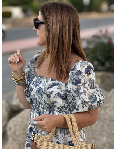 💙 Vestido Largo Palabra de Honor: ¡Estilo Azul! 💙