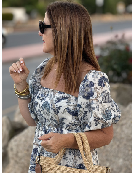 💙 Vestido Largo Palabra de Honor: ¡Estilo Azul! 💙