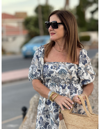 💙 Vestido Largo Palabra de Honor: ¡Estilo Azul! 💙