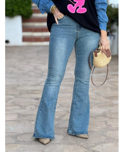 👖 Pantalón Vaquero Acampanado de Talle Alto | Estiliza tu...