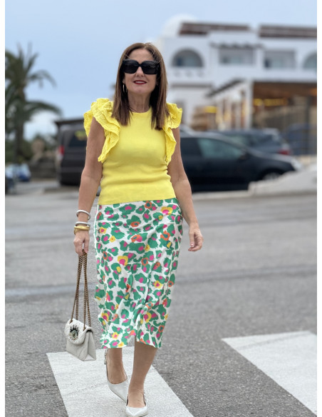 🌟 Camiseta Amarilla Canalé: Frescura y Estilo 🌟