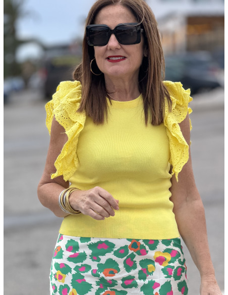 🌟 Camiseta Amarilla Canalé: Frescura y Estilo 🌟