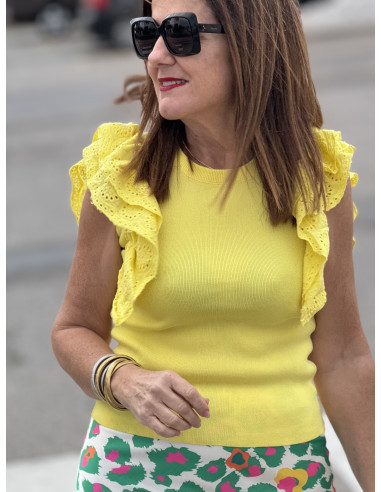 🌟 Camiseta Amarilla Canalé: Frescura y Estilo 🌟