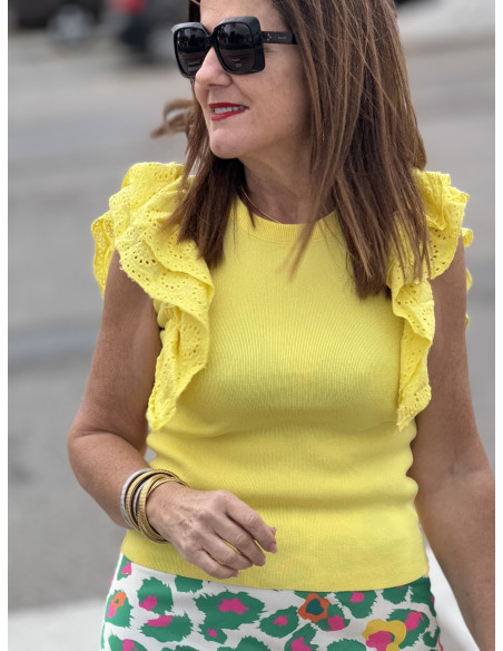 🌟 Camiseta Amarilla Canalé: Frescura y Estilo 🌟
