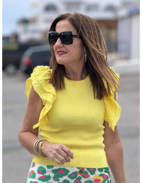 🌟 Camiseta Amarilla Canalé: Frescura y Estilo 🌟