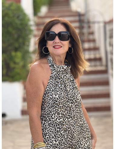 🐆 Mono Animal Print Halter