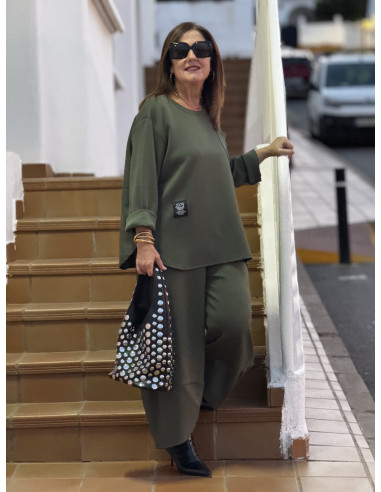 Conjunto de Dos Piezas en verde– Sudadera y...