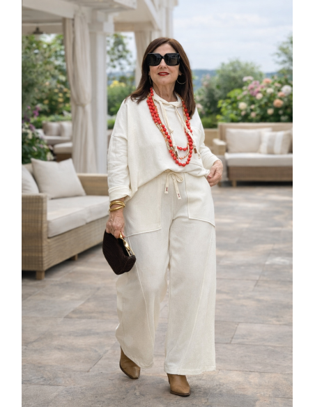 Conjunto Crudo 100% Algodón con Capucha