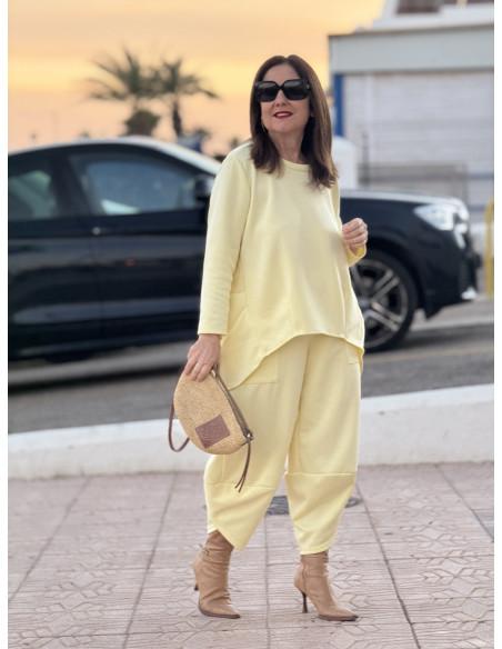 Conjunto amarillo en Tejido Técnico Suave