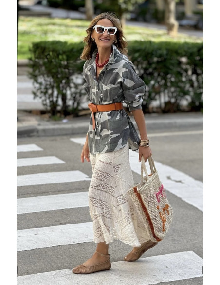 🧥🌿 Parka/Sobrecamisa Estampado Camuflaje