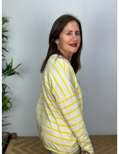 Camiseta Lemon Rose Rayas