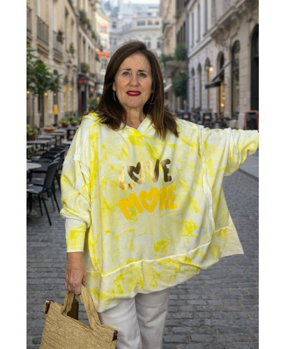 Sudadera Tie Dye Amarillo Gold