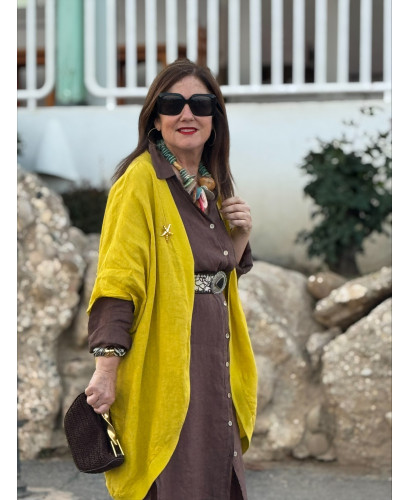 Chaqueta Lino Estrella amarilla