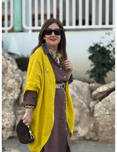 Chaqueta Lino Estrella amarilla