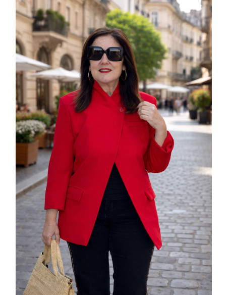 Chaqueta Roja Chic