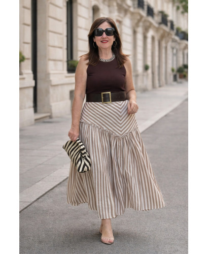 Falda  Rayas Arena