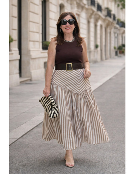 Falda  Rayas Arena