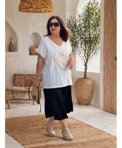 Camiseta bambula Mickey strass 2