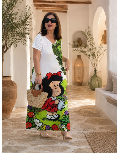 Vestido Largo estampado Mafalda