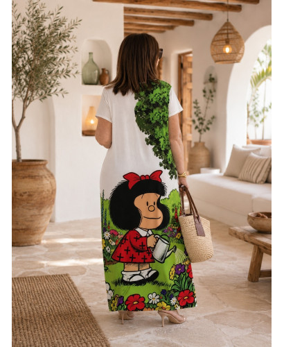Vestido Largo estampado Mafalda 2